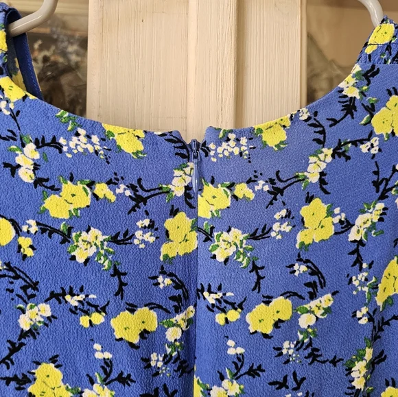 $308 Diane Von Furstenberg Jemma Shirred Floral-Print Crepe Dress - Picture 13 of 15